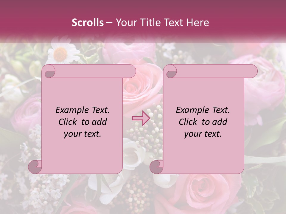 Romantic Present Rosa PowerPoint Template