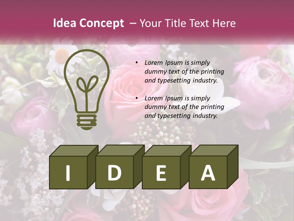 Romantic Present Rosa PowerPoint Template