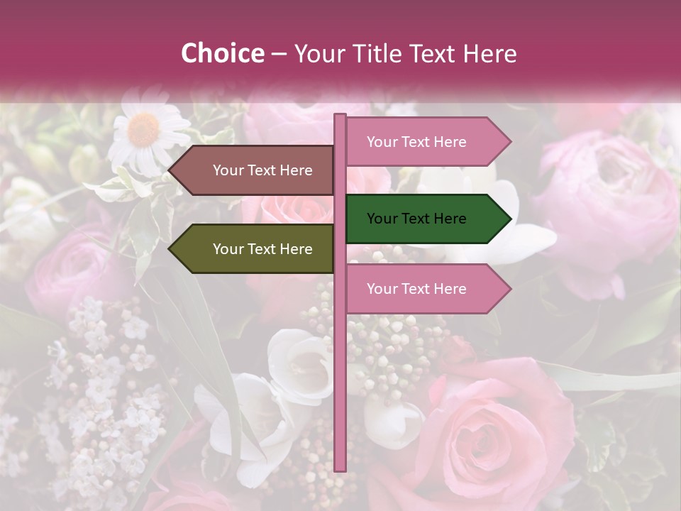 Romantic Present Rosa PowerPoint Template