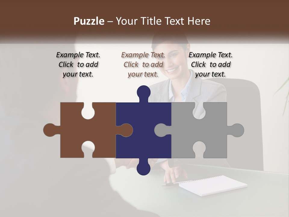 Teamwork Greeting Years PowerPoint Template