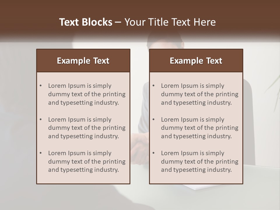 Teamwork Greeting Years PowerPoint Template