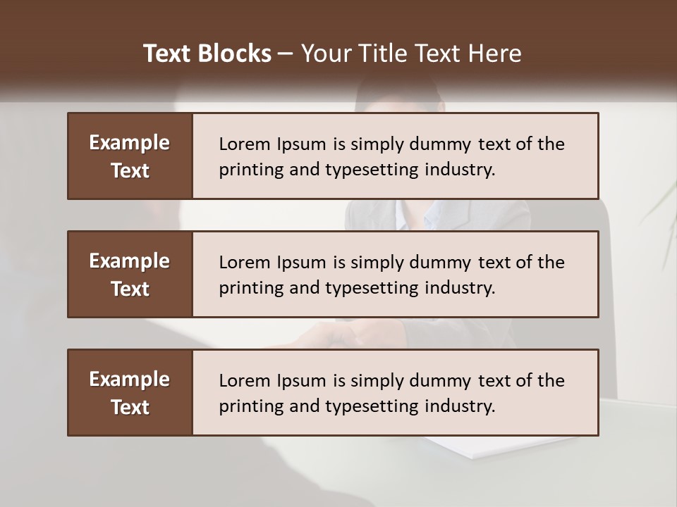 Teamwork Greeting Years PowerPoint Template