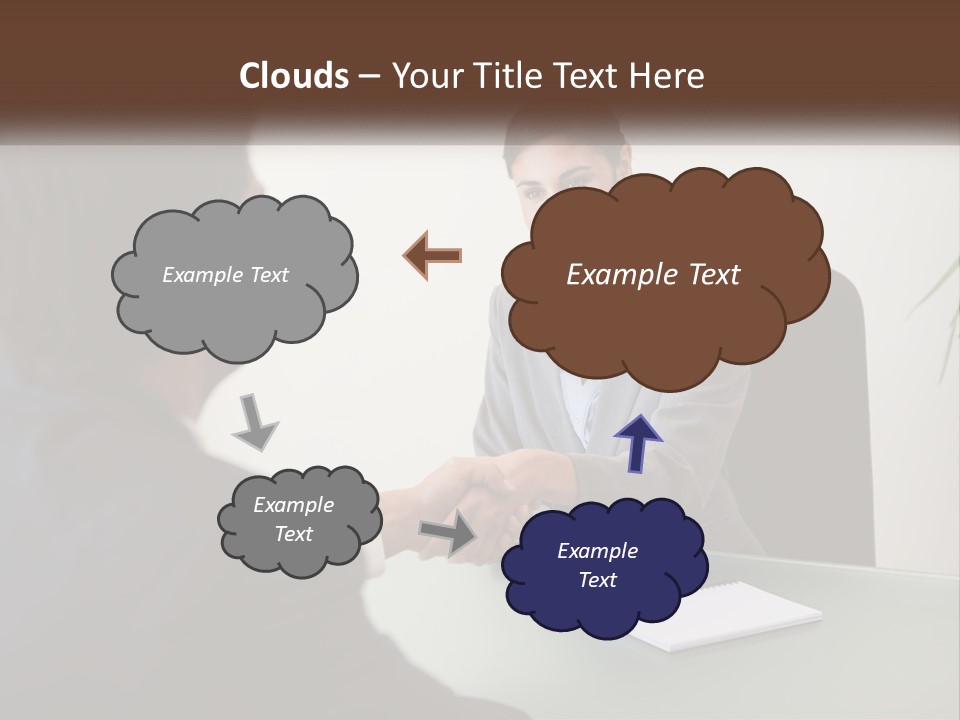 Teamwork Greeting Years PowerPoint Template