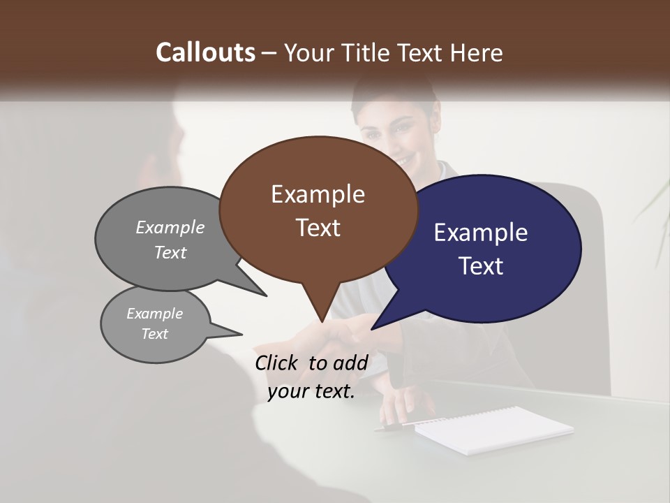 Teamwork Greeting Years PowerPoint Template