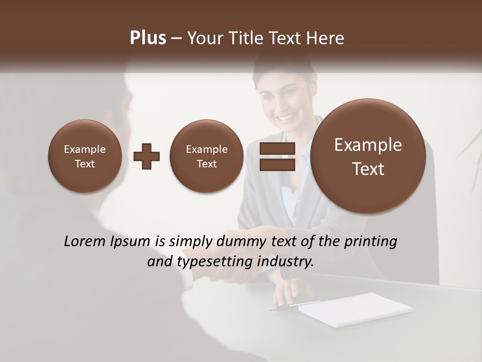 Teamwork Greeting Years PowerPoint Template