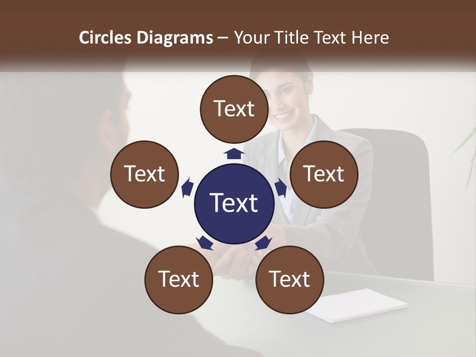 Teamwork Greeting Years PowerPoint Template