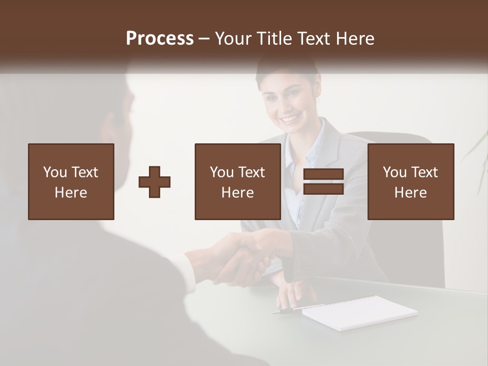 Teamwork Greeting Years PowerPoint Template
