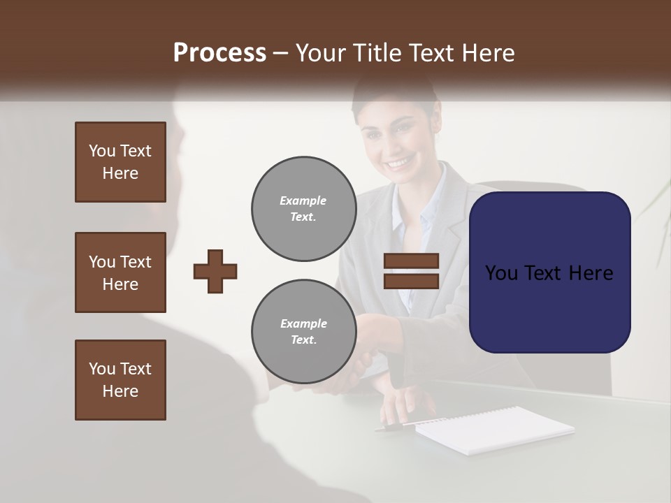 Teamwork Greeting Years PowerPoint Template