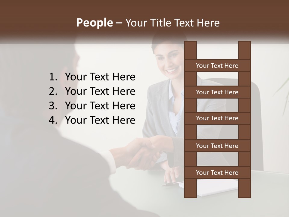 Teamwork Greeting Years PowerPoint Template