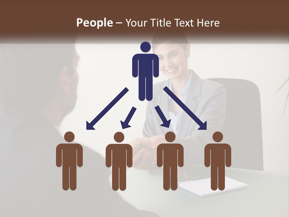 Teamwork Greeting Years PowerPoint Template