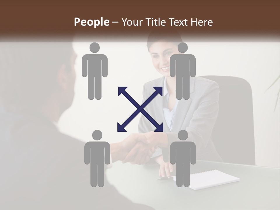 Teamwork Greeting Years PowerPoint Template