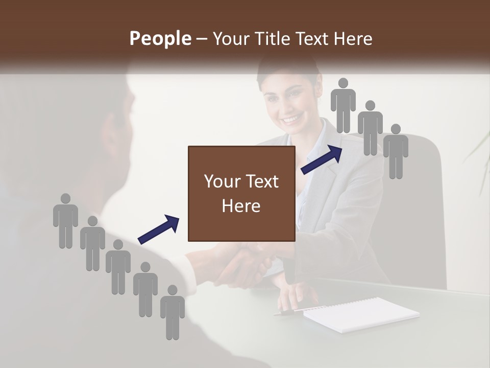 Teamwork Greeting Years PowerPoint Template