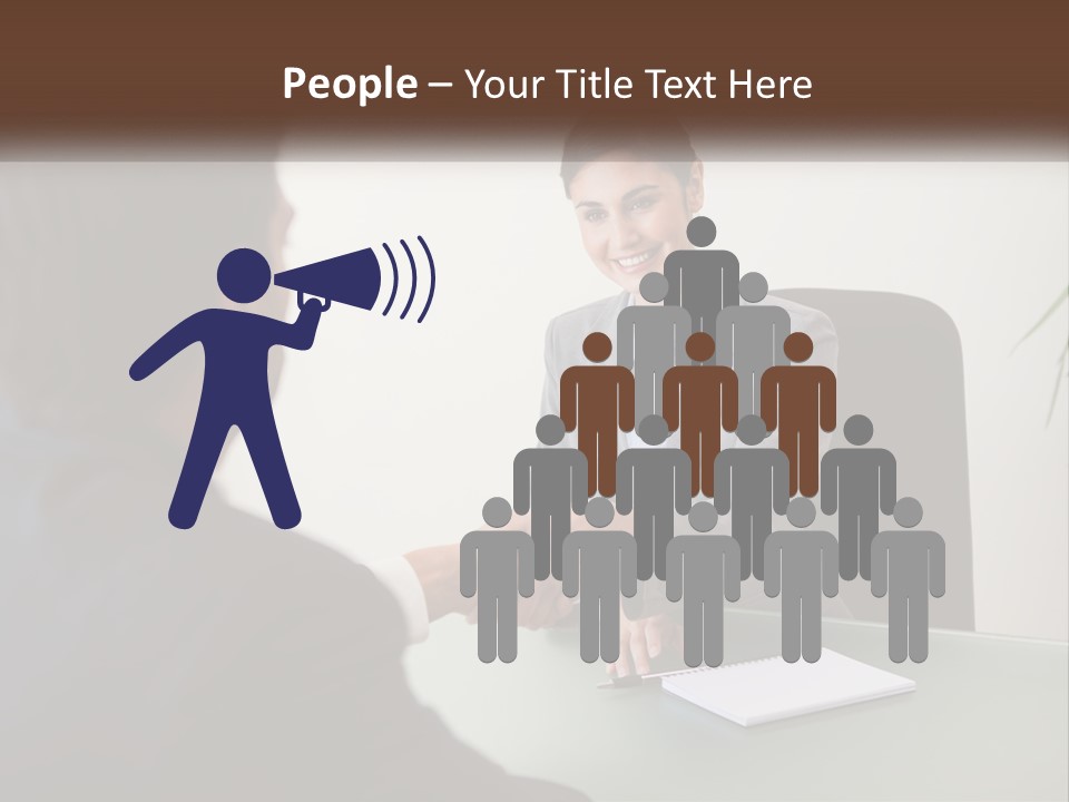 Teamwork Greeting Years PowerPoint Template