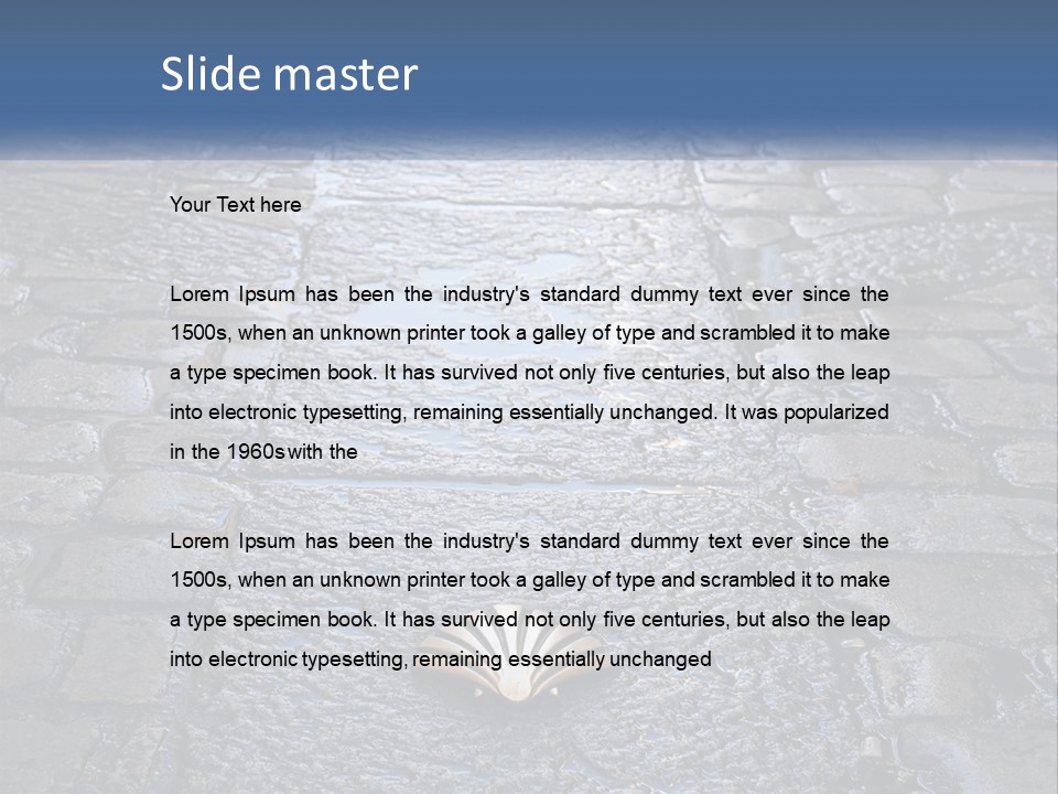 Way Of St James Rain Shell PowerPoint Template