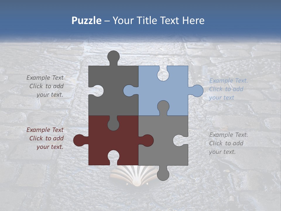 Way Of St James Rain Shell PowerPoint Template