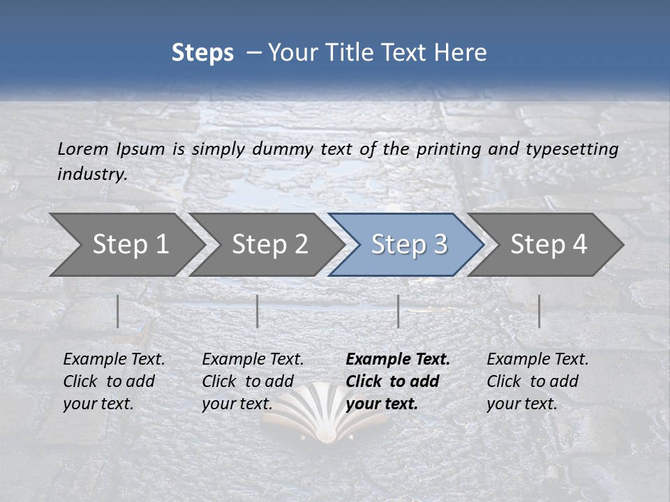 Way Of St James Rain Shell PowerPoint Template