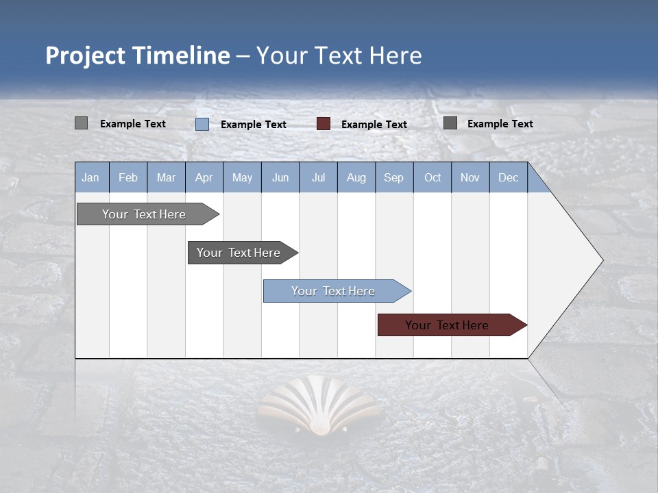Way Of St James Rain Shell PowerPoint Template