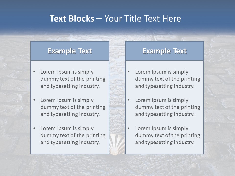 Way Of St James Rain Shell PowerPoint Template