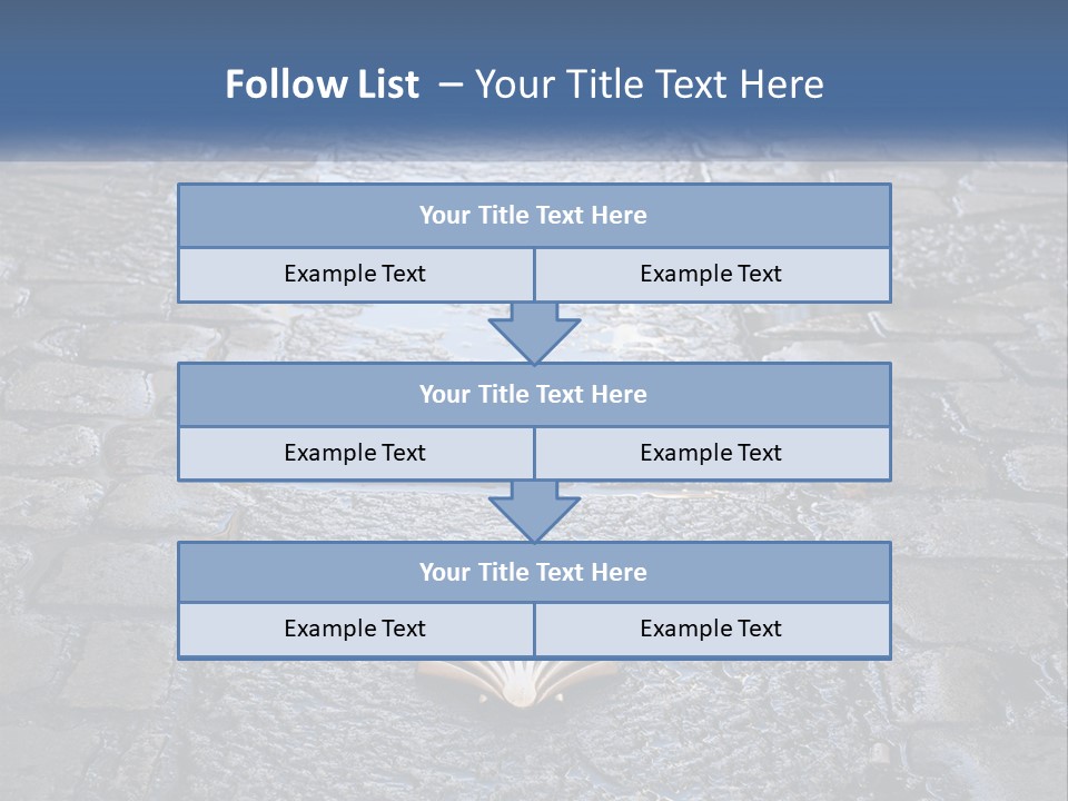 Way Of St James Rain Shell PowerPoint Template