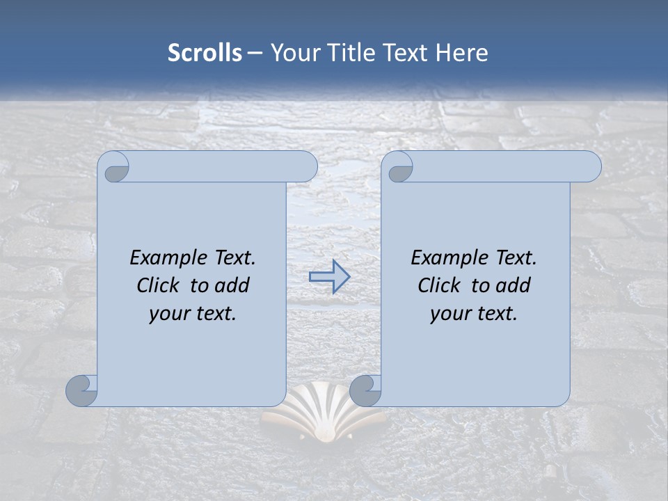Way Of St James Rain Shell PowerPoint Template