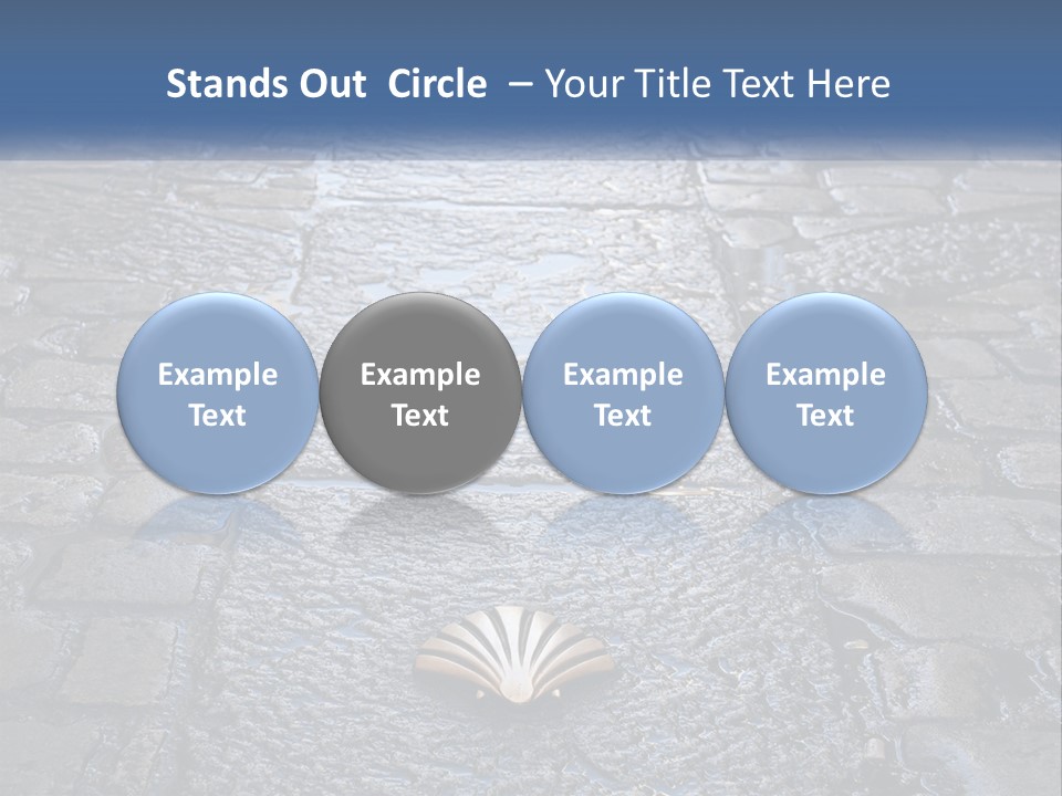 Way Of St James Rain Shell PowerPoint Template