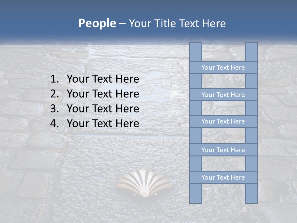 Way Of St James Rain Shell PowerPoint Template