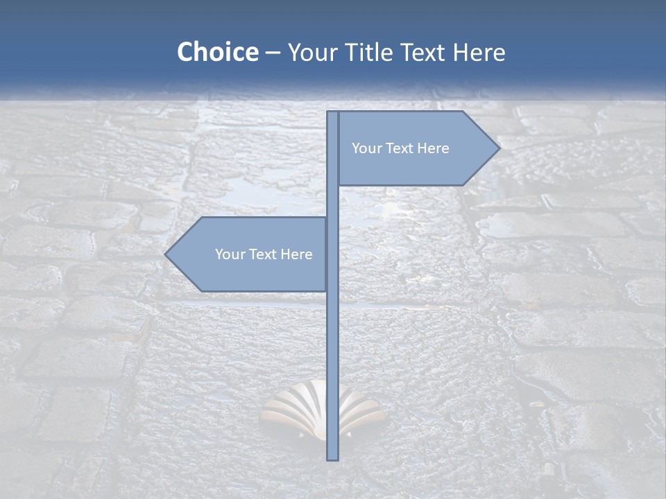 Way Of St James Rain Shell PowerPoint Template