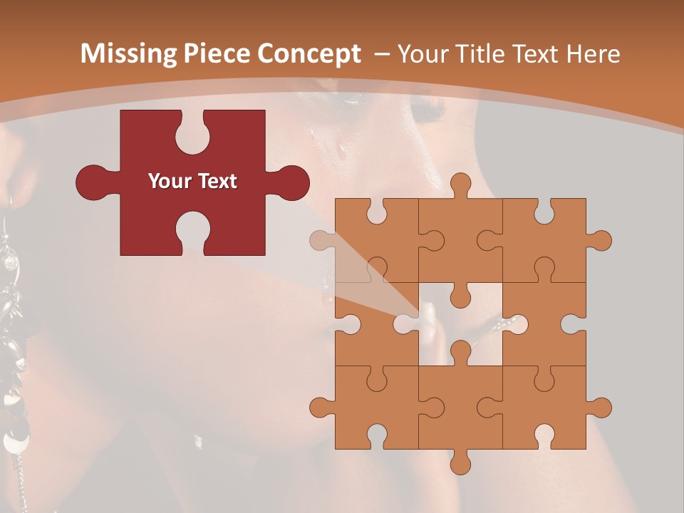 African Ghanese Sadness PowerPoint Template