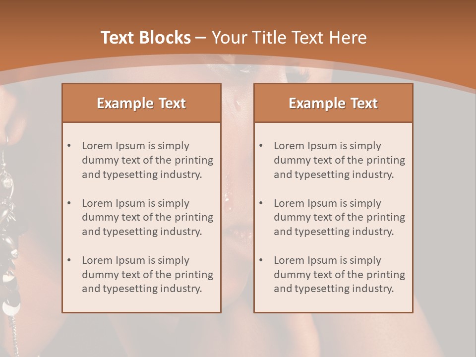 African Ghanese Sadness PowerPoint Template