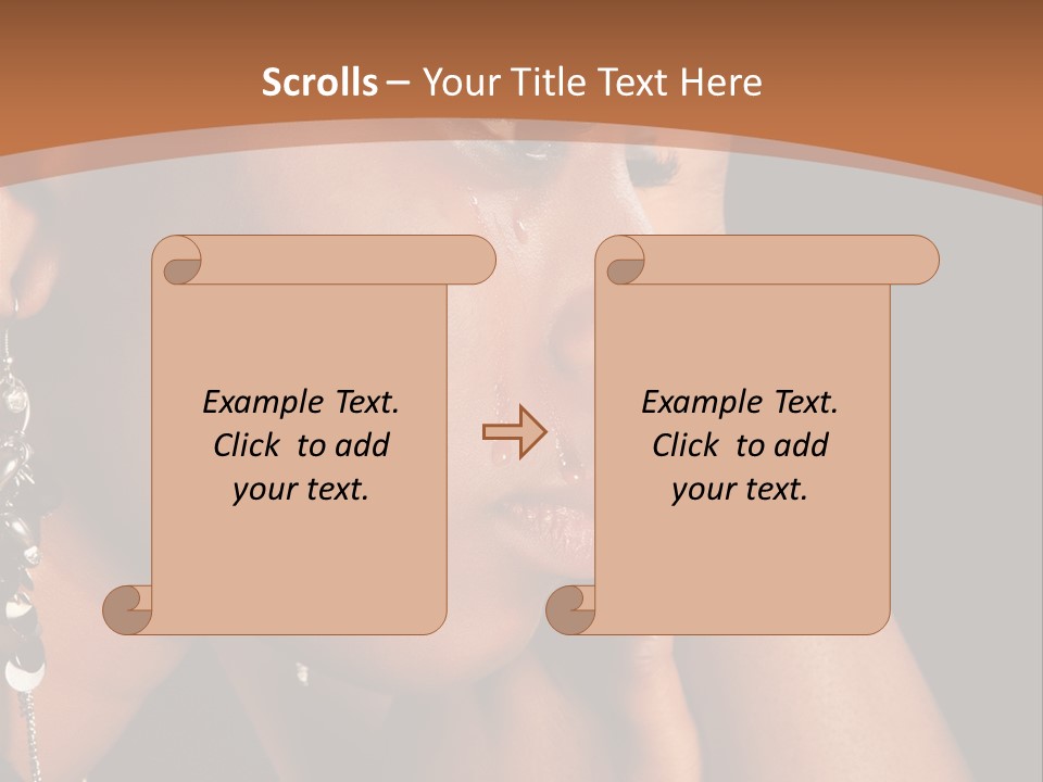 African Ghanese Sadness PowerPoint Template