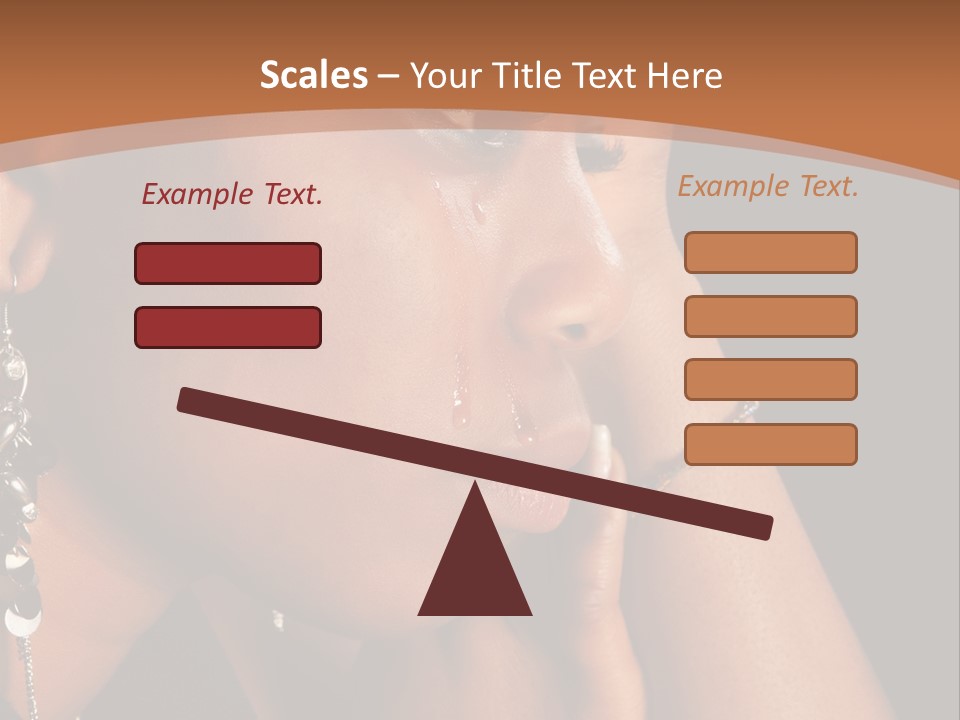 African Ghanese Sadness PowerPoint Template