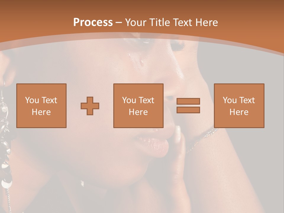 African Ghanese Sadness PowerPoint Template