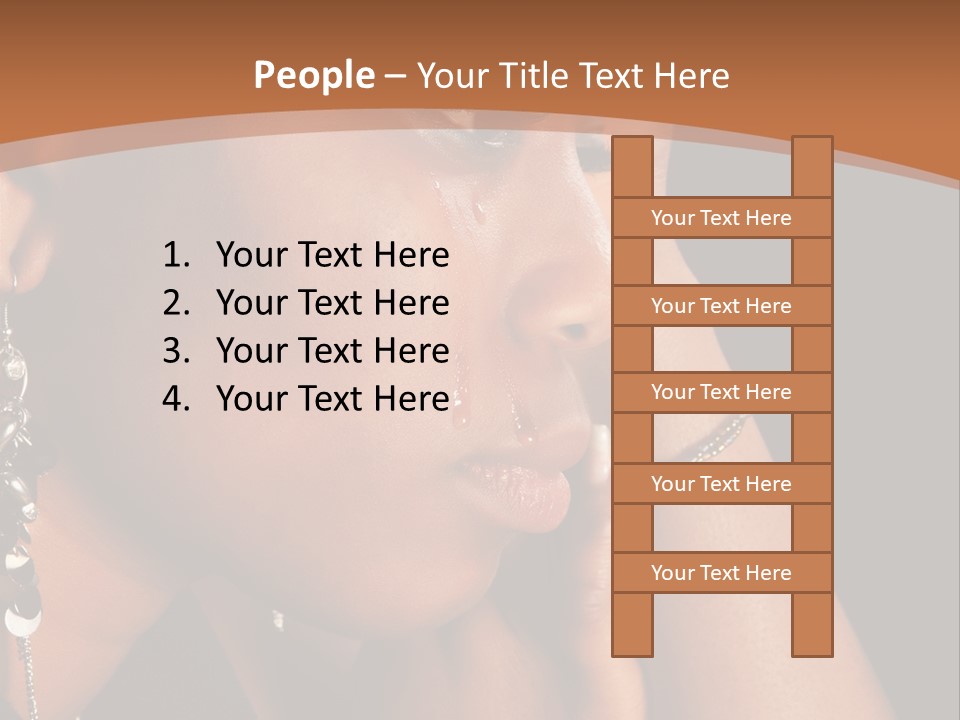 African Ghanese Sadness PowerPoint Template