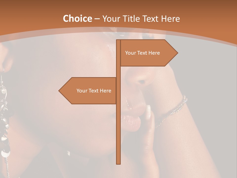 African Ghanese Sadness PowerPoint Template