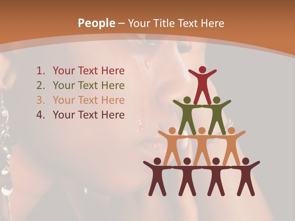 African Ghanese Sadness PowerPoint Template