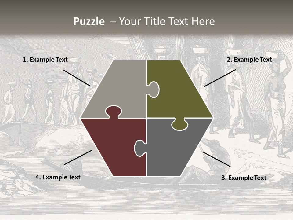 Revival Slavery Illustrated PowerPoint Template