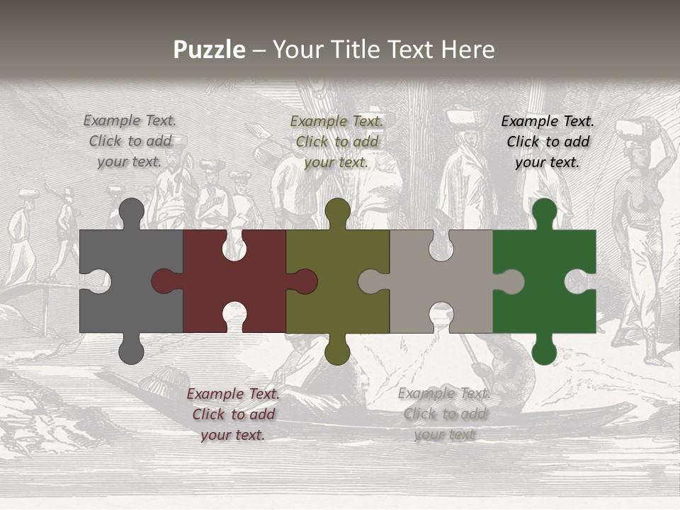 Revival Slavery Illustrated PowerPoint Template