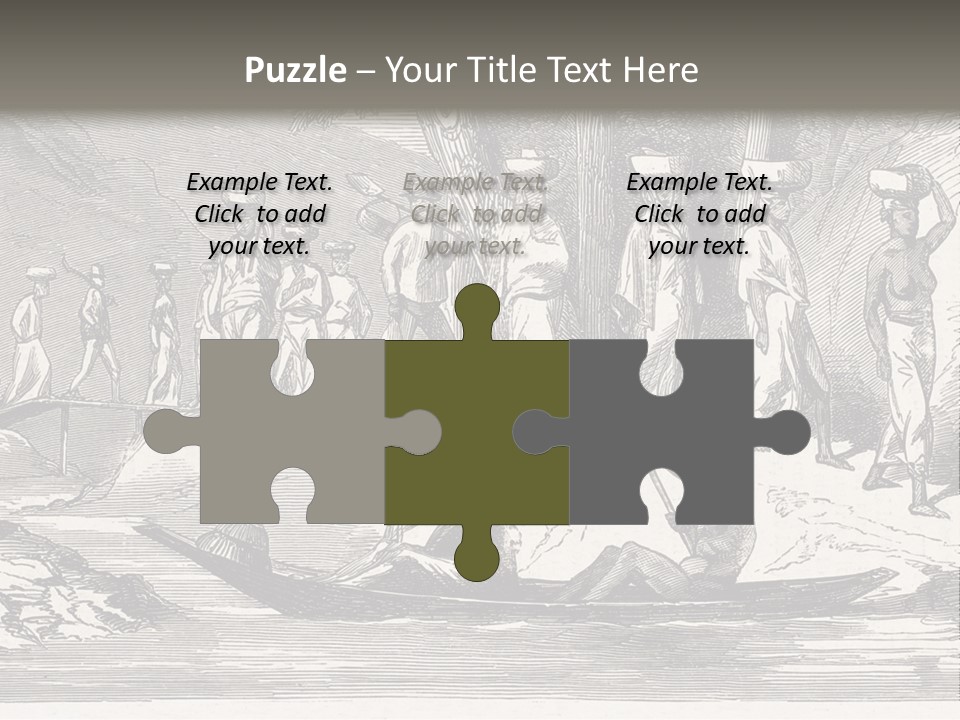 Revival Slavery Illustrated PowerPoint Template