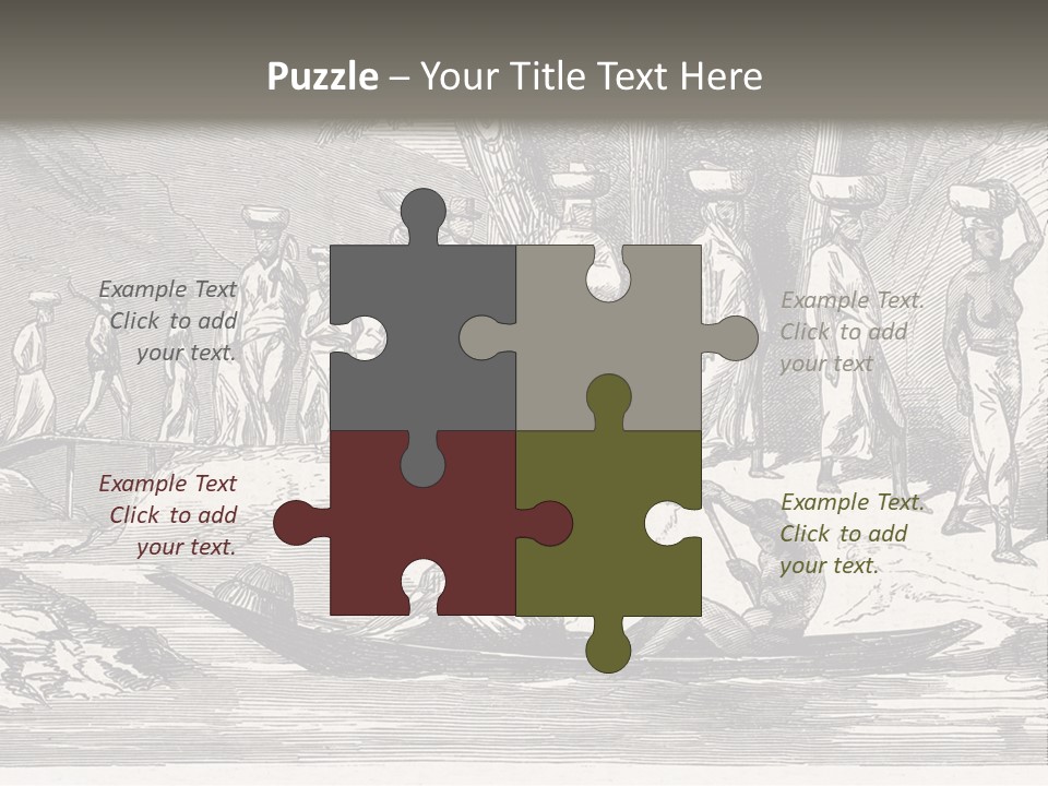 Revival Slavery Illustrated PowerPoint Template