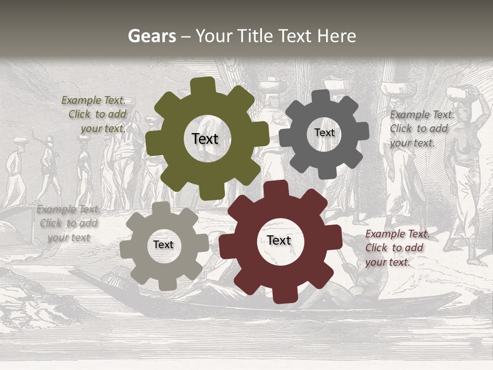 Revival Slavery Illustrated PowerPoint Template