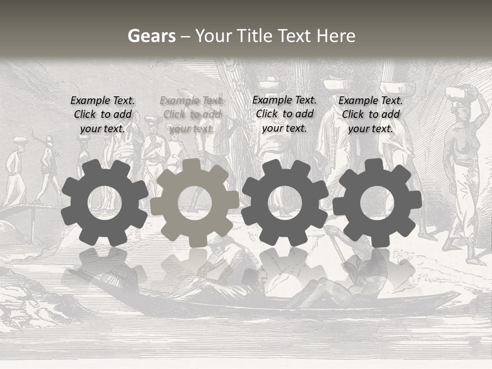 Revival Slavery Illustrated PowerPoint Template