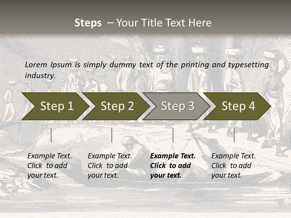 Revival Slavery Illustrated PowerPoint Template