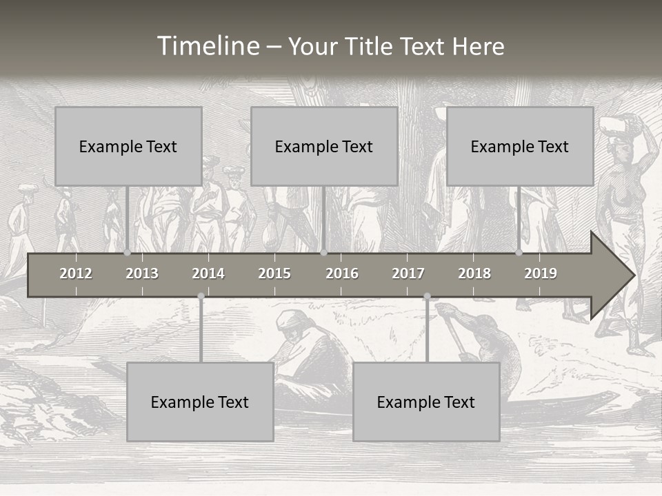 Revival Slavery Illustrated PowerPoint Template