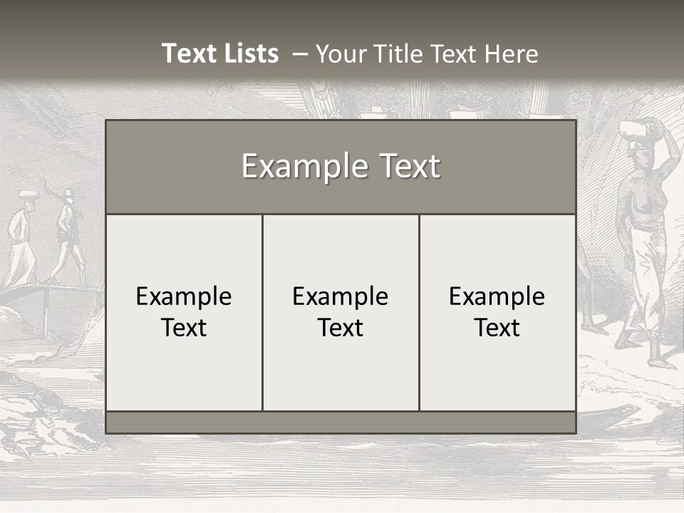 Revival Slavery Illustrated PowerPoint Template