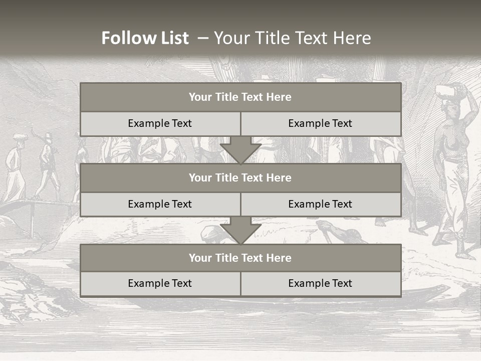 Revival Slavery Illustrated PowerPoint Template