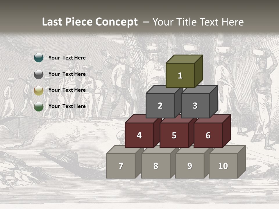 Revival Slavery Illustrated PowerPoint Template