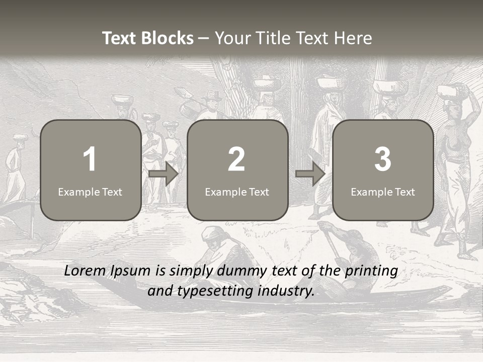 Revival Slavery Illustrated PowerPoint Template