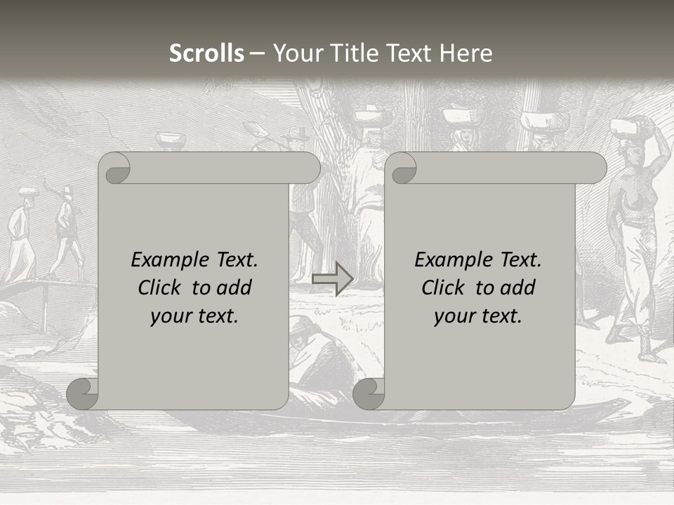 Revival Slavery Illustrated PowerPoint Template