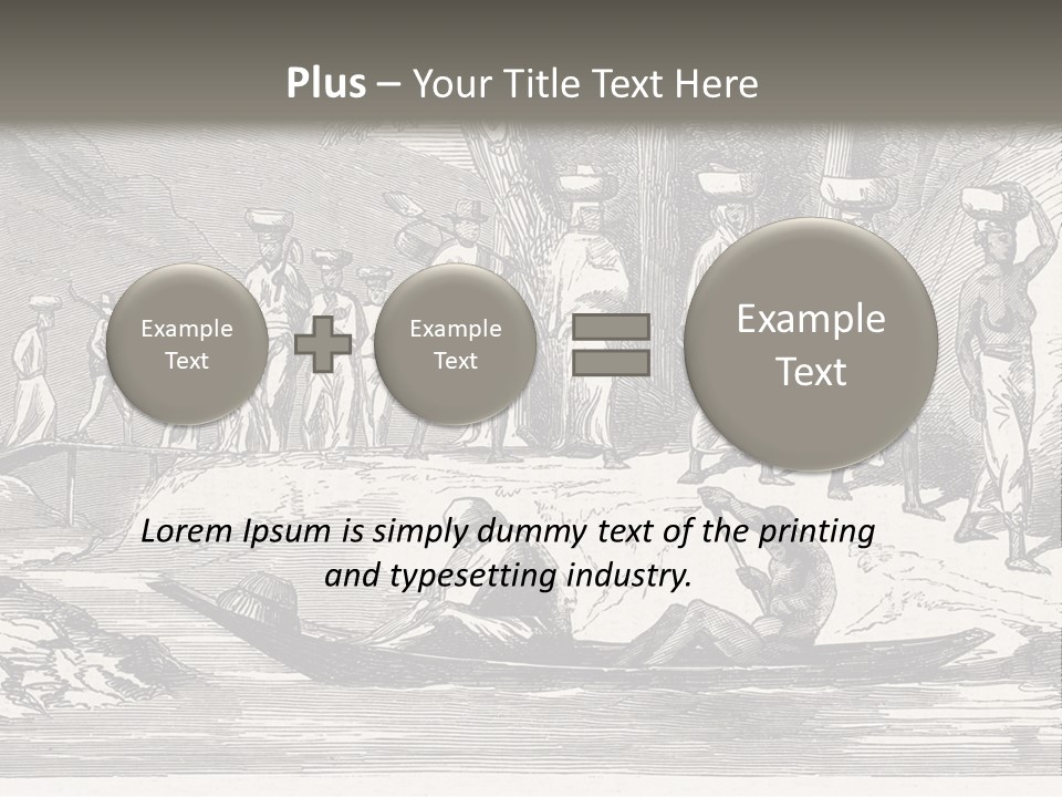 Revival Slavery Illustrated PowerPoint Template