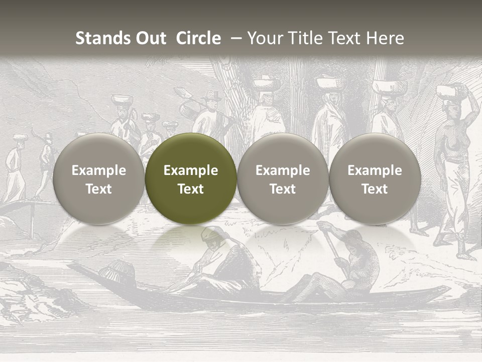 Revival Slavery Illustrated PowerPoint Template